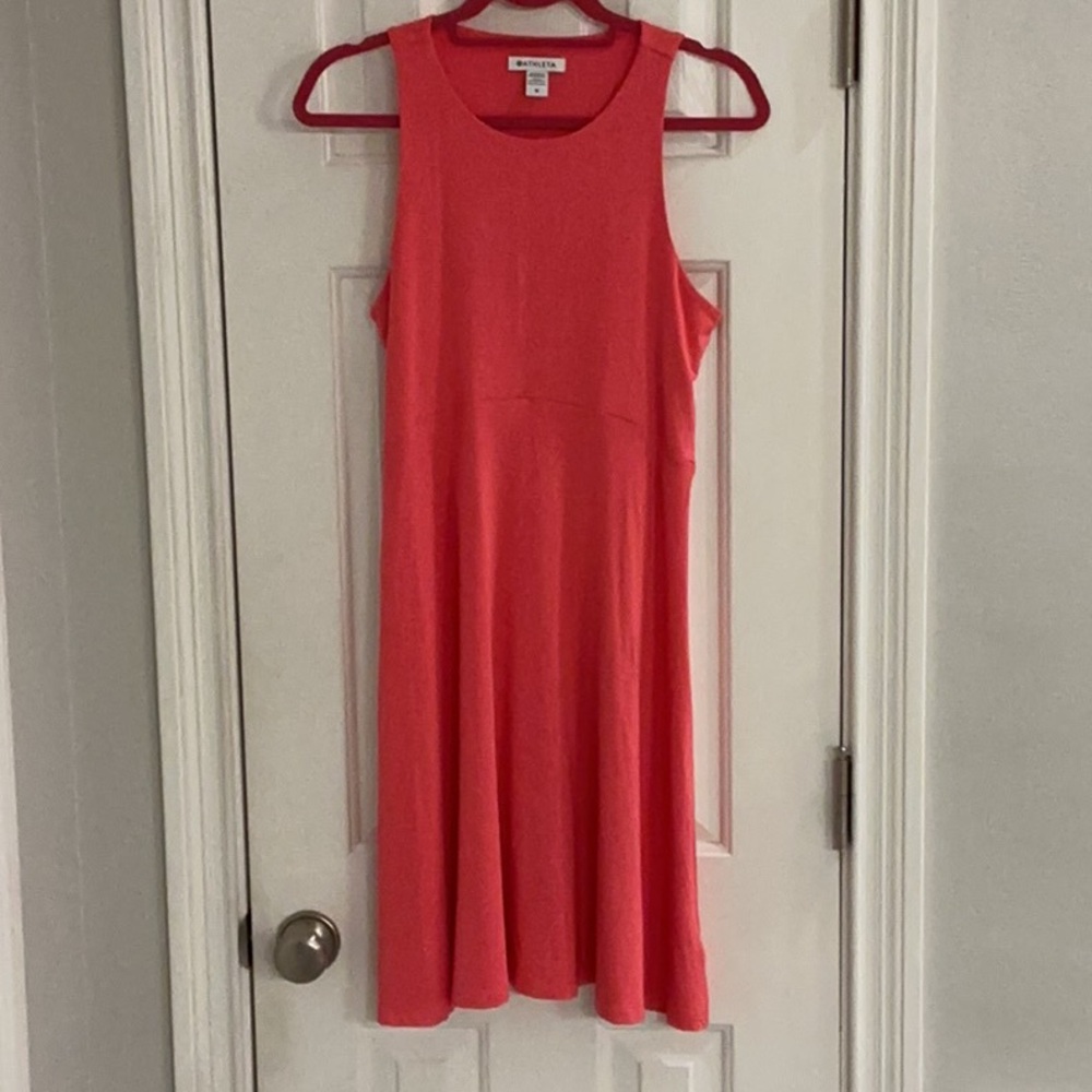 Athleta Coral Sleeveless Dress